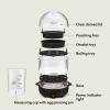 imagebella Electric Egg Cooker 14 Eggs Capacity Tray Double Stack for Poached Scrambled Hard Medium ampamp Soft Boiled Eggs Omelets and Steamed Dumplings Auto Shutoff 360 Watt BlossomBlack