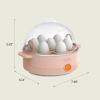 imagebella Electric Egg Cooker 7 Eggs Capacity Tray Single Stack for Poached Scrambled Hard Medium ampamp Soft Boiled Eggs Omelets and Steamed Dumplings Auto Shutoff 360 Watt BlossomBlossom