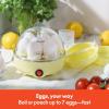 imagebella Electric Egg Cooker 7 Eggs Capacity Tray Single Stack for Poached Scrambled Hard Medium ampamp Soft Boiled Eggs Omelets and Steamed Dumplings Auto Shutoff 360 Watt BlossomYellow