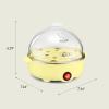 imagebella Electric Egg Cooker 7 Eggs Capacity Tray Single Stack for Poached Scrambled Hard Medium ampamp Soft Boiled Eggs Omelets and Steamed Dumplings Auto Shutoff 360 Watt BlossomYellow