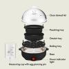 imagebella Electric Egg Cooker 7 Eggs Capacity Tray Single Stack for Poached Scrambled Hard Medium ampamp Soft Boiled Eggs Omelets and Steamed Dumplings Auto Shutoff 360 Watt BlossomBlack