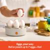 imagebella Electric Egg Cooker 7 Eggs Capacity Tray Single Stack for Poached Scrambled Hard Medium ampamp Soft Boiled Eggs Omelets and Steamed Dumplings Auto Shutoff 360 Watt BlossomOatmilk