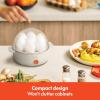 imagebella Electric Egg Cooker 7 Eggs Capacity Tray Single Stack for Poached Scrambled Hard Medium ampamp Soft Boiled Eggs Omelets and Steamed Dumplings Auto Shutoff 360 Watt BlossomOatmilk