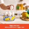 imagebella Electric Egg Cooker 7 Eggs Capacity Tray Single Stack for Poached Scrambled Hard Medium ampamp Soft Boiled Eggs Omelets and Steamed Dumplings Auto Shutoff 360 Watt BlossomBlue Lemon Drop