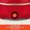 imagebella Electric Egg Cooker 7 Eggs Capacity Tray Single Stack for Poached Scrambled Hard Medium ampamp Soft Boiled Eggs Omelets and Steamed Dumplings Auto Shutoff 360 Watt BlossomRed