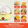 imagebella Electric Egg Cooker 7 Eggs Capacity Tray Single Stack for Poached Scrambled Hard Medium ampamp Soft Boiled Eggs Omelets and Steamed Dumplings Auto Shutoff 360 Watt BlossomYellow