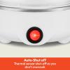 imagebella Electric Egg Cooker 7 Eggs Capacity Tray Single Stack for Poached Scrambled Hard Medium ampamp Soft Boiled Eggs Omelets and Steamed Dumplings Auto Shutoff 360 Watt BlossomWhite
