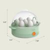 imagebella Electric Egg Cooker 7 Eggs Capacity Tray Single Stack for Poached Scrambled Hard Medium ampamp Soft Boiled Eggs Omelets and Steamed Dumplings Auto Shutoff 360 Watt BlossomSeaglass