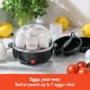 imagebella Electric Egg Cooker 7 Eggs Capacity Tray Single Stack for Poached Scrambled Hard Medium ampamp Soft Boiled Eggs Omelets and Steamed Dumplings Auto Shutoff 360 Watt BlossomBlack