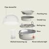 imagebella Electric Egg Cooker 7 Eggs Capacity Tray Single Stack for Poached Scrambled Hard Medium ampamp Soft Boiled Eggs Omelets and Steamed Dumplings Auto Shutoff 360 Watt BlossomOatmilk