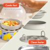 imagebella Electric Egg Cooker 7 Eggs Capacity Tray Single Stack for Poached Scrambled Hard Medium ampamp Soft Boiled Eggs Omelets and Steamed Dumplings Auto Shutoff 360 Watt BlossomBlue Lemon Drop