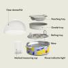 imagebella Electric Egg Cooker 7 Eggs Capacity Tray Single Stack for Poached Scrambled Hard Medium ampamp Soft Boiled Eggs Omelets and Steamed Dumplings Auto Shutoff 360 Watt BlossomBlue Lemon Drop