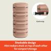 imagebella SnacknStore Mini Waffle Maker EverGood Ceramic Nonstick Coating Cord Wrap Ready Indicator Light ampamp Cool Touch Handles Stackable Design ampamp Customizable Plates 400 Watt BlossomBlossom