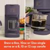 imagebella VersaBrew 2in1 Coffee Maker KCup compatible Brew 3 Sizes Carafes ampamp Single Serve Cups Dishwasher Safe Reusable Filter ampamp Filter Holder Iced Coffee Function 60oz Tank OatmilkPlum