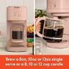 imagebella VersaBrew 2in1 Coffee Maker KCup compatible Brew 3 Sizes Carafes ampamp Single Serve Cups Dishwasher Safe Reusable Filter ampamp Filter Holder Iced Coffee Function 60oz Tank OatmilkBlossom
