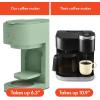 imagebella VersaBrew 2in1 Coffee Maker KCup compatible Brew 3 Sizes Carafes ampamp Single Serve Cups Dishwasher Safe Reusable Filter ampamp Filter Holder Iced Coffee Function 60oz Tank OatmilkSeaglass