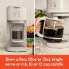 imagebella VersaBrew 2in1 Coffee Maker KCup compatible Brew 3 Sizes Carafes ampamp Single Serve Cups Dishwasher Safe Reusable Filter ampamp Filter Holder Iced Coffee Function 60oz Tank OatmilkOatmilk