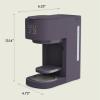 imagebella VersaBrew 2in1 Coffee Maker KCup compatible Brew 3 Sizes Carafes ampamp Single Serve Cups Dishwasher Safe Reusable Filter ampamp Filter Holder Iced Coffee Function 60oz Tank OatmilkPlum