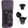 imageBELLA Single Serve Coffee Maker K Cup ampamp Coffee Ground Compatible with Removable Adjustable Drip Tray Auto Shutoff ampamp Reusable Dishwasher Safe Accessories Brews 6oz to 14oz 1000 Watt BlossomPlum