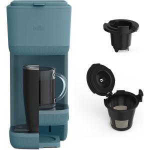 imageBELLA Single Serve Coffee Maker K Cup ampamp Coffee Ground Compatible with Removable Adjustable Drip Tray Auto Shutoff ampamp Reusable Dishwasher Safe Accessories Brews 6oz to 14oz 1000 Watt BlossomSurf