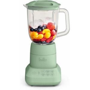 imagebella 10 Speed Countertop Blender Juicer ampamp Smoothie Maker Fitsanywhere Kitchenware Slim Flip ampamp Store Design Dishwasher Safe 48oz Capacity Pitcher ampamp Lid Stainless Steel Blade 450 Watt OatmilkSeaglass