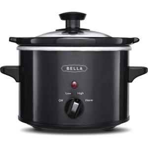 imagebella 15 Qt Slow Cooker with 3 Heat Manual Control Ceramic Nonstick Coating Dishwasher Safe Stoneware Pot and Tempered Glass Lid Tangle Free Cord Wrap ampamp Cool Touch Handles BlossomBlack