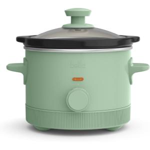 imagebella 15 Qt Slow Cooker with 3 Heat Manual Control Ceramic Nonstick Coating Dishwasher Safe Stoneware Pot and Tempered Glass Lid Tangle Free Cord Wrap ampamp Cool Touch Handles BlossomSeaglass