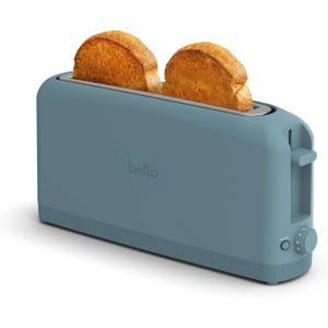 imagebella 2 Slice Slim Toaster Fitsanywhere Kitchenware 6 Setting Shade Control with Reheat ampamp Cancel Buttons Fits sourdough 10 Long Slot Anti Jam ampamp Auto Shutoff 900 Watt OatmilkSurf
