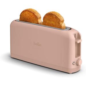 imagebella 2 Slice Slim Toaster Fitsanywhere Kitchenware 6 Setting Shade Control with Reheat ampamp Cancel Buttons Fits sourdough 10 Long Slot Anti Jam ampamp Auto Shutoff 900 Watt OatmilkBlossom