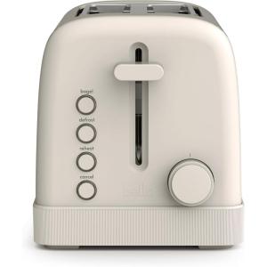 imagebella 2 Slice Toaster 6 Setting Shade Control w Reheat Cancel Bagel ampamp Defrost Buttons Removable Crumb Tray Anti Jam ampamp Auto Shutoff Auto Centering Guides ampamp Cord Wrap 900 Watt BlossomOatmilk