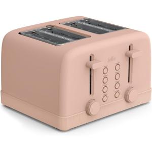 imagebella 4 Slice Toaster 6 Setting Shade Control with Reheat ampamp Cancel Buttons Removable Crumb Tray Anti Jam ampamp Auto Shutoff 900 Watt SurfBlossom