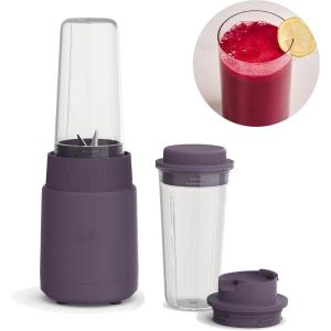 imagebella 6 Pcs Portable Rocket Blender Juicer ampamp Smoothie Maker Press ampamp Twist Design EverGood ampamp BPA Free Dishwasher Safe Parts 4 Tip Stainless Steel Blade Cord Wrap 240 Watt Motor OatmilkPlum