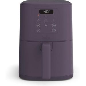 imagebella 6 Qt Slim Air Fryer Fitsanywhere Kitchenware EverGood Ceramic Nonstick Coating Adjustable Temperature 6 Preset Cooking Options 60 Min Auto Shutoff w Audible Tone 5lb Capacity OatmilkPlum