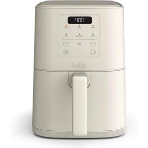 imagebella 6 Qt Slim Air Fryer Fitsanywhere Kitchenware EverGood Ceramic Nonstick Coating Adjustable Temperature 6 Preset Cooking Options 60 Min Auto Shutoff w Audible Tone 5lb Capacity OatmilkOatmilk