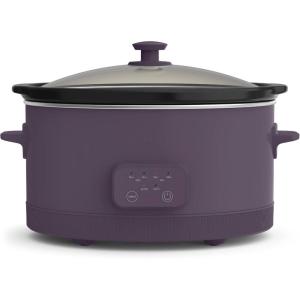 imagebella 60 Qt Programmable Slow Cooker Ceramic Nonstick Coating Adjustable Temperature ampamp Cooking Times Dishwasher Safe Stoneware Pot ampamp Tempered Glass Lid Tangle Free Cord Wrap SurfPlum