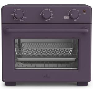imagebella Air Fry Toaster Oven 7 Preset Cooking Options DishwasherSafe EverGood Coated Trays Included 60Minute Auto Shutoff w Audible Timer Power Indicator Light 1700 Watt OatmilkPlum