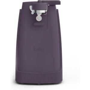 imagebella Electric Can Opener and Knife Sharpener Multifunctional Jar and Bottle Opener with Removable Cutting Lever and Cord Storage Stainless Steel Blade SurfPlum