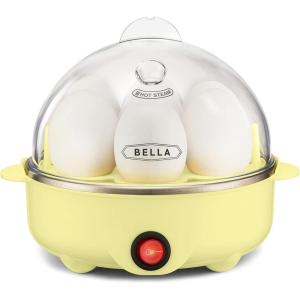 imagebella Electric Egg Cooker 7 Eggs Capacity Tray Single Stack for Poached Scrambled Hard Medium ampamp Soft Boiled Eggs Omelets and Steamed Dumplings Auto Shutoff 360 Watt BlossomYellow