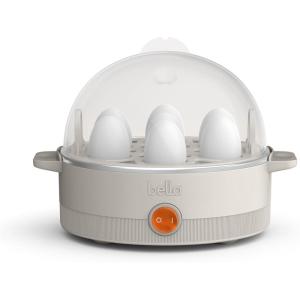 imagebella Electric Egg Cooker 7 Eggs Capacity Tray Single Stack for Poached Scrambled Hard Medium ampamp Soft Boiled Eggs Omelets and Steamed Dumplings Auto Shutoff 360 Watt BlossomOatmilk