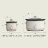 imageBELLA 15 Qt Slow Cooker  6 Qt Manual Slow Cooker with EverGood Ceramic Nonstick Coating 3 Temperature Setting Dishwasher Safe Stoneware Pot ampamp Tempered Glass Lid Tangle Free Cord Wrap Oatmilk