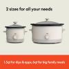 imageBELLA 15 Qt Slow Cooker  6 Qt Manual Slow Cooker with EverGood Ceramic Nonstick Coating 3 Temperature Setting Dishwasher Safe Stoneware Pot ampamp Tempered Glass Lid Tangle Free Cord Wrap Oatmilk