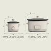 imageBELLA 15 Qt Slow Cooker  6 Qt Programmable Slow Cooker EverGood Ceramic Nonstick Coating Adjustable Temperature Dishwasher Safe Stoneware Pot ampamp Tempered Glass Lid Cool Touch Handles Oatmilk