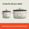 imageBELLA 15 Qt Slow Cooker  6 Qt Programmable Slow Cooker EverGood Ceramic Nonstick Coating Adjustable Temperature Dishwasher Safe Stoneware Pot ampamp Tempered Glass Lid Cool Touch Handles Oatmilk