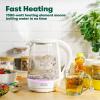 imageBELLA 17 Liter Glass Electric Kettle Quickly Boil 7 Cups of Water in 67 Minutes Soft Blue LED Lights Illuminate While Boiling Cordless Portable Heater Carefree Auto ShutOff BlackWhite  Pink