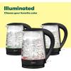 imageBELLA 17 Liter Glass Electric Kettle Quickly Boil 7 Cups of Water in 67 Minutes Soft Blue LED Lights Illuminate While Boiling Cordless Portable Heater Carefree Auto ShutOff BlackBlack  Red