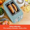 imageBELLA 4 Slice Toaster with Auto Shut Off  Extra Wide Slots ampamp Removable Crumb Tray and Cancel Defrost ampamp Reheat Function  Toast Bread ampamp Bagel BlackAqua