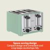 imageBELLA 4 Slice Toaster with Auto Shut Off  Extra Wide Slots ampamp Removable Crumb Tray and Cancel Defrost ampamp Reheat Function  Toast Bread ampamp Bagel BlackSage