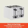imageBELLA 4 Slice Toaster with Auto Shut Off  Extra Wide Slots ampamp Removable Crumb Tray and Cancel Defrost ampamp Reheat Function  Toast Bread ampamp Bagel BlackWhite