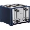 imageBELLA 4 Slice Toaster with Auto Shut Off  Extra Wide Slots ampamp Removable Crumb Tray and Cancel Defrost ampamp Reheat Function  Toast Bread ampamp Bagel BlackBlue