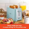 imageBELLA 4 Slice Toaster with Auto Shut Off  Extra Wide Slots ampamp Removable Crumb Tray and Cancel Defrost ampamp Reheat Function  Toast Bread ampamp Bagel BlackAqua